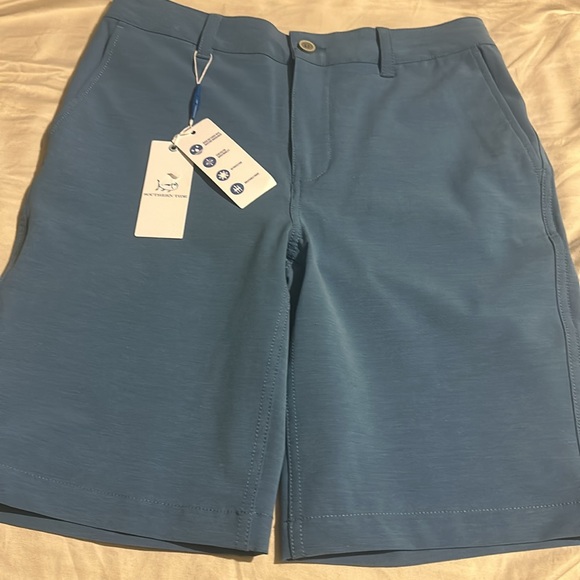 NWT Southern Tide Boys Heathered T3 Gulf Short Color: Heather Atlantic Blue - Picture 7 of 12